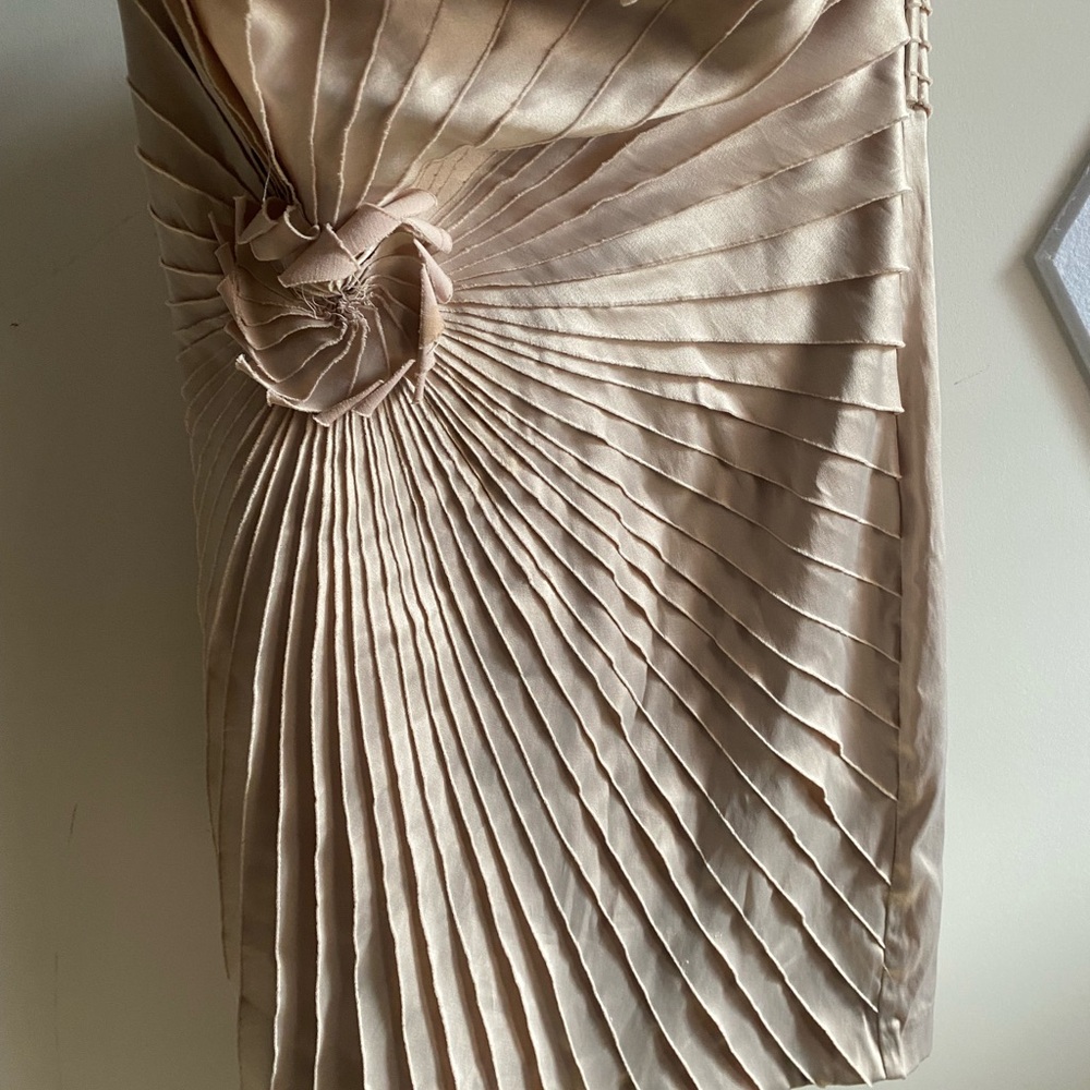 Minuet Petite Strapless Dress in Champagne